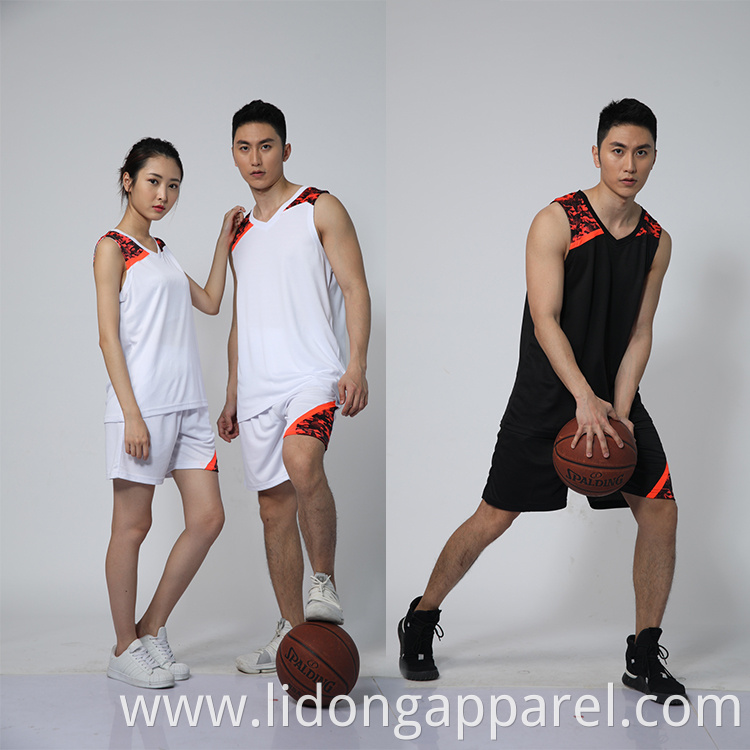 100% Polyester Hot Sale Fashion latest basketball blank jersey design tank tops for men